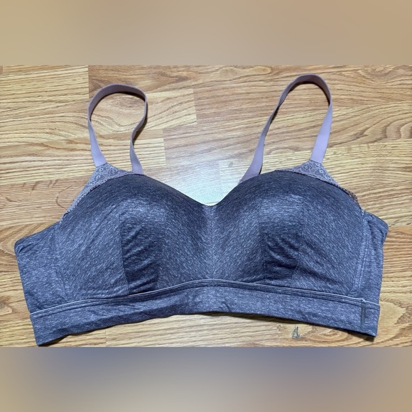 Cacique lite purple grey Bralette with Lace Detail 44C - Picture 1 of 3
